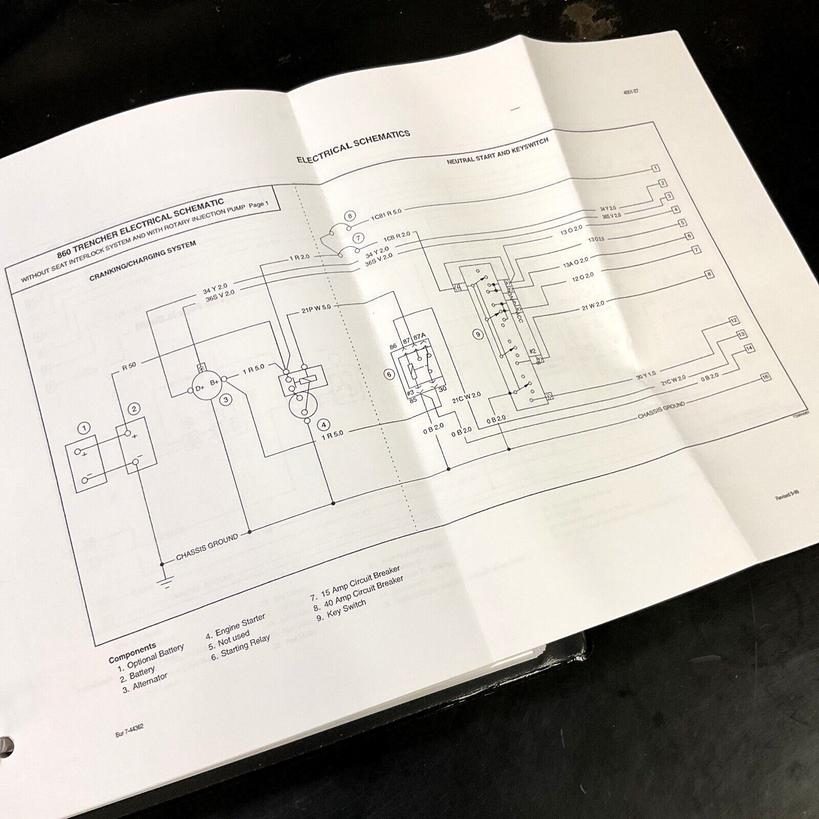 CASE 860 TURBO TRENCHER SERVICE REPAIR SHOP MANUAL INCLUDES SCHEMATICS
