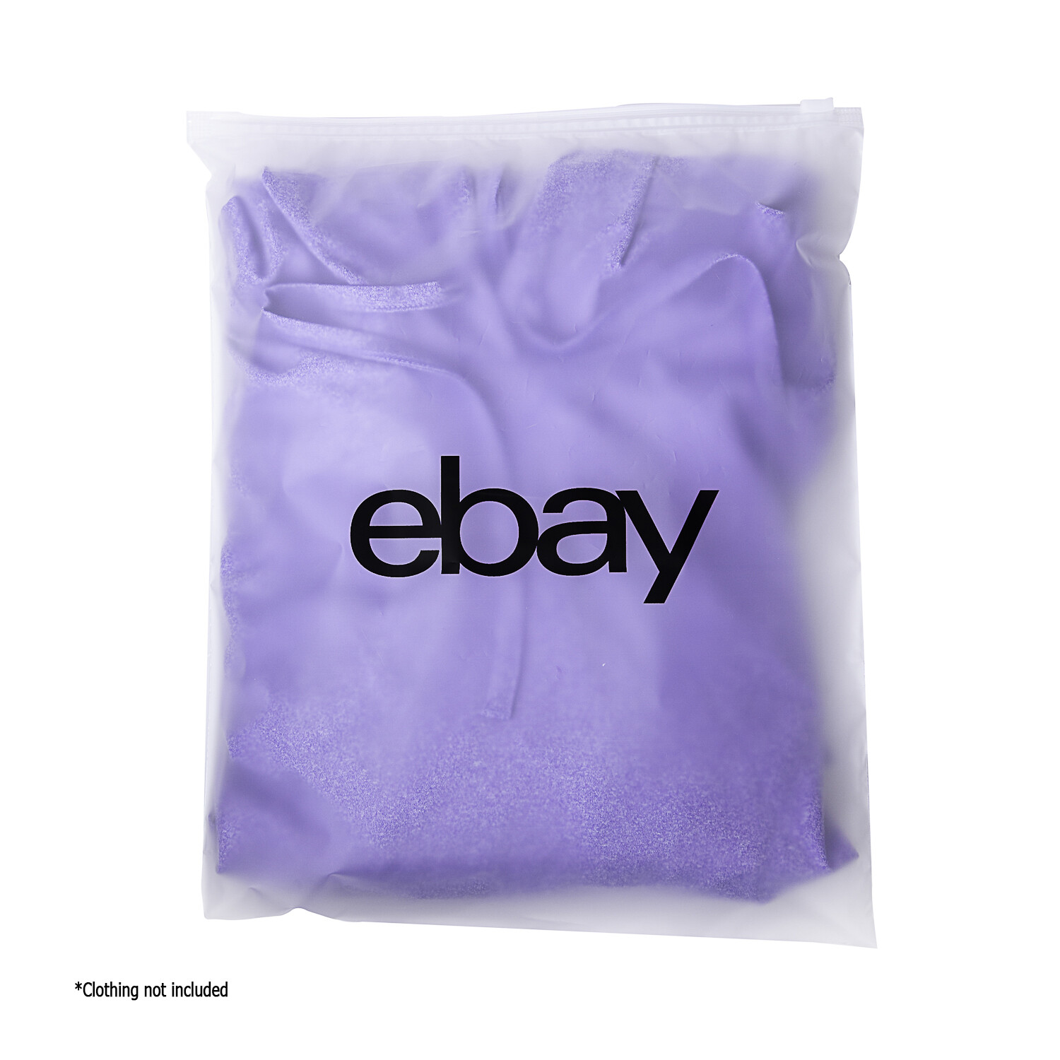 10″ x 12.5″ Frosted Zipper Clothing Bag
