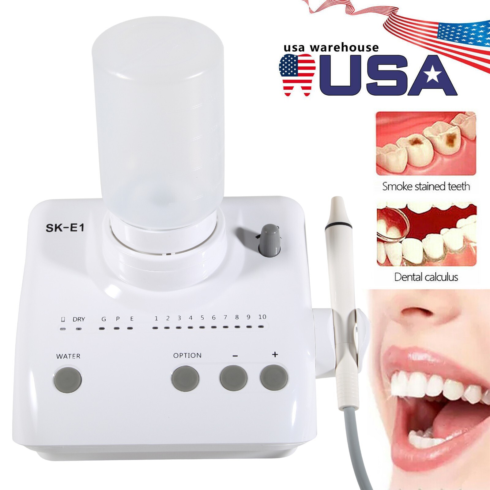 For Cavitron Dental Scaler Unit 2 Bottles Teeth Cleaning Unit For EMS SKYSEA