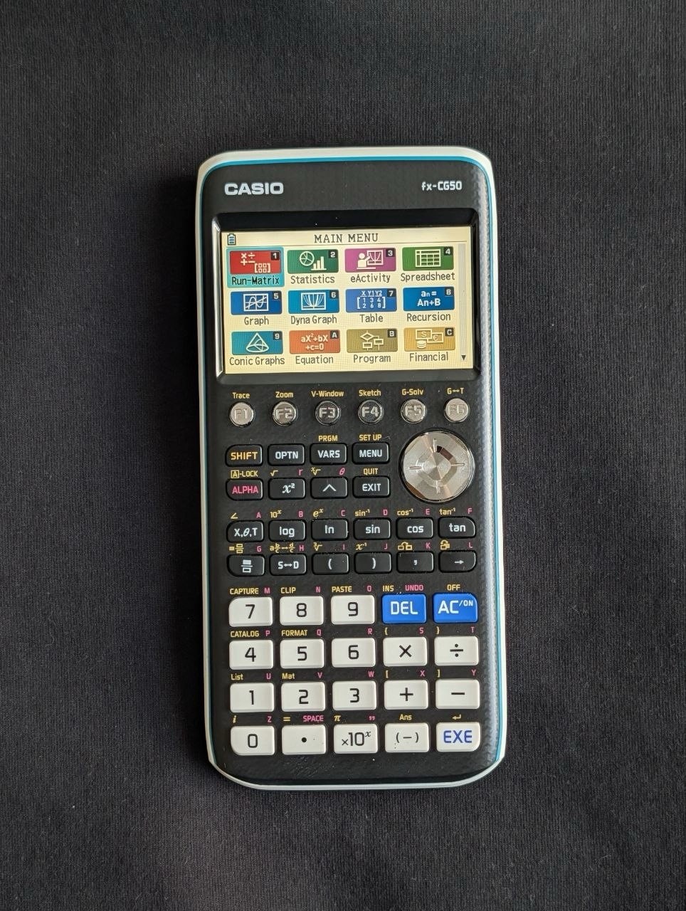 Casio fx-CG50 PRIZM Color Graphing Calculator Tested Working w/ Slide Cover