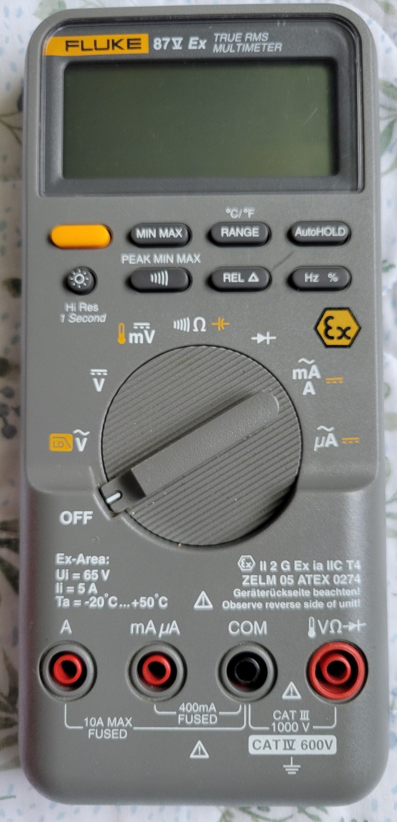 Fluke 87v EX True RMS Multimeter (Only The Multimeter)