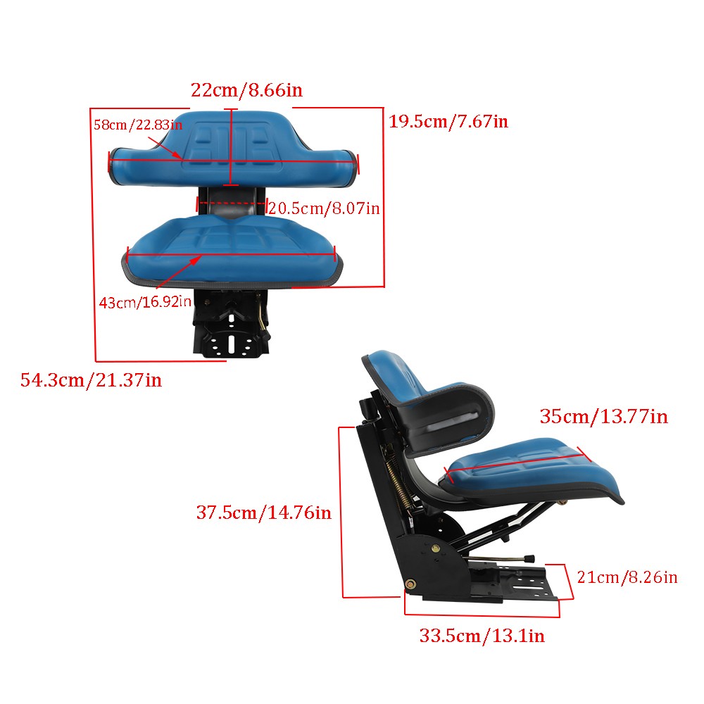 Blue Tractor Suspension Seat Fits For Ford /New Holland John Deere