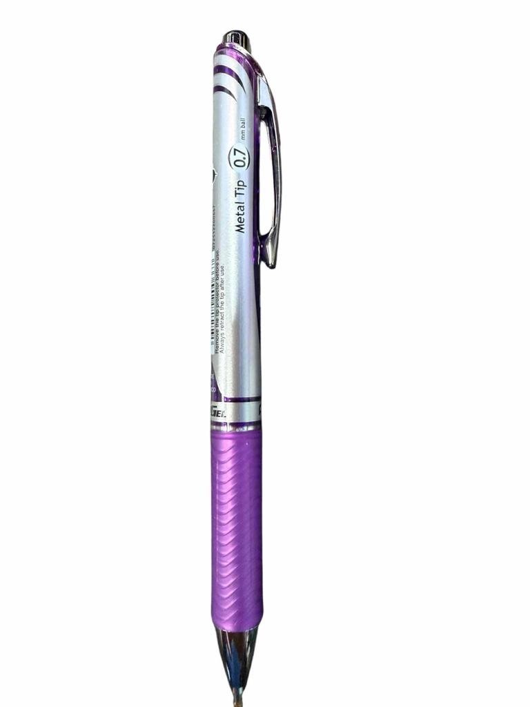 NEW 12 Pack Pentel EnerGel RTX 0.7mm Medium Point Violet Gel Ink Pens BL77-V