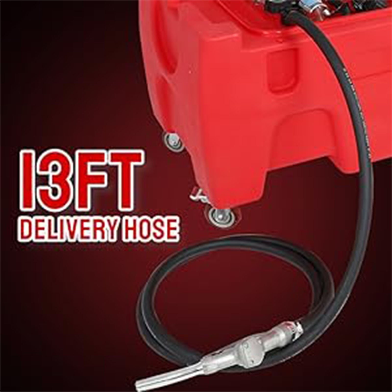 40 Gallon Portable Gasoline Diesel Fuel Transfer Tank with 12V DC Pump for Truck
