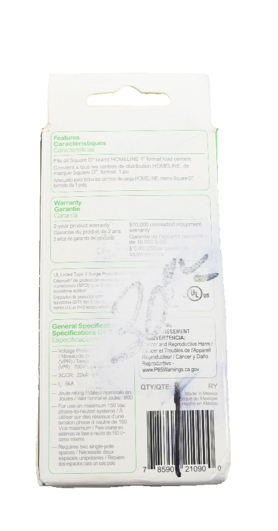 Square D by Schneider Electric HOM2175SB Homeline SurgeBreaker, 25kA,120/240V