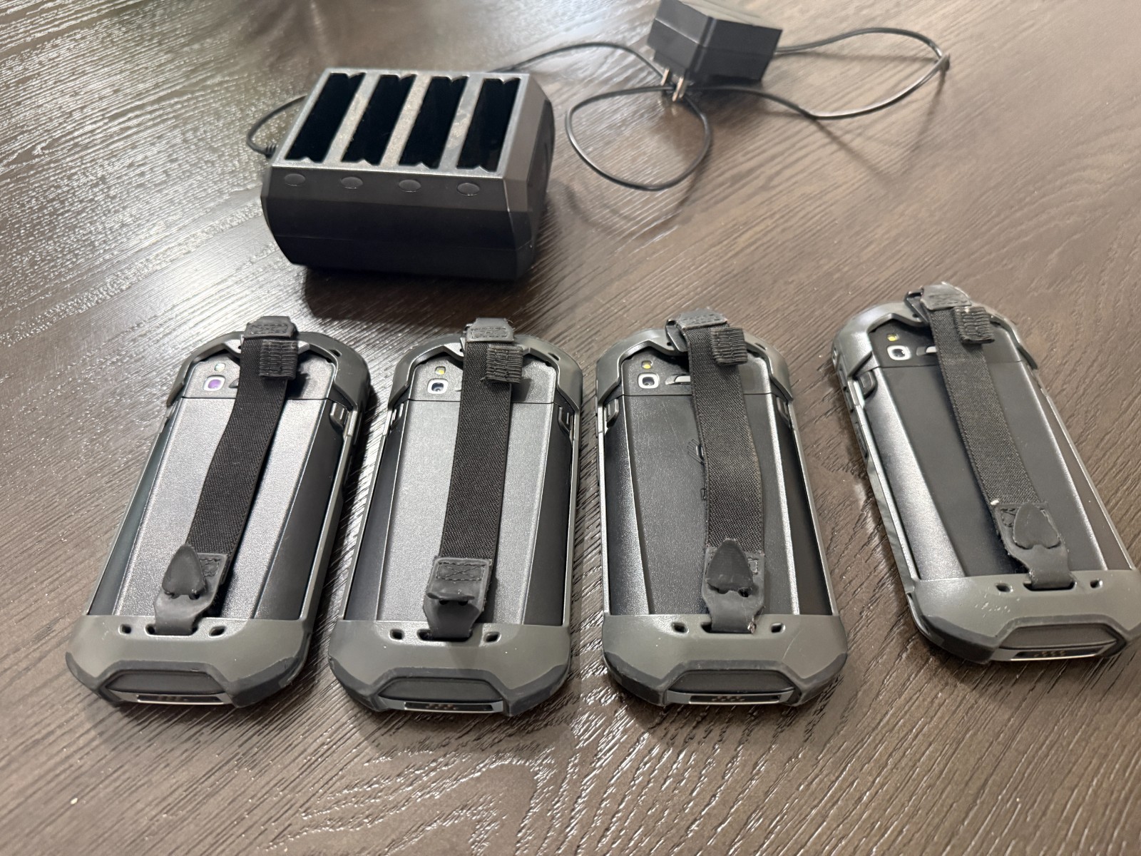 Lot of 4 Zebra TC57HO Android Barcode Scanners + 4-Slot Battery Charger