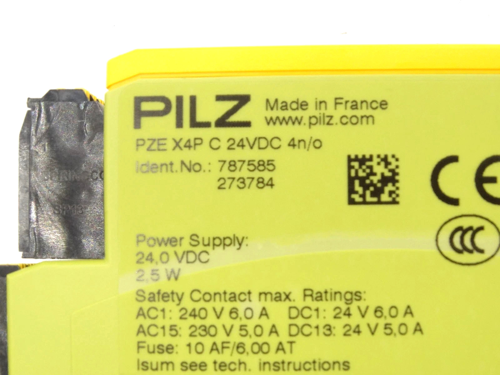 New Pilz 787585 safety switchgear PZE X4P C 24VDC 4n/o 787585