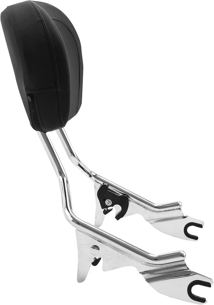 Detachable Sissy Bar Passenger Backrest Pad & Luggage Rack for Touring 09-25