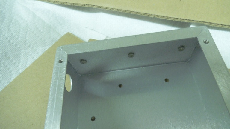 Aluminum electrical enclosure, vented, 8-1/2″ x 5-1/2″ x 2-1/2″, nos