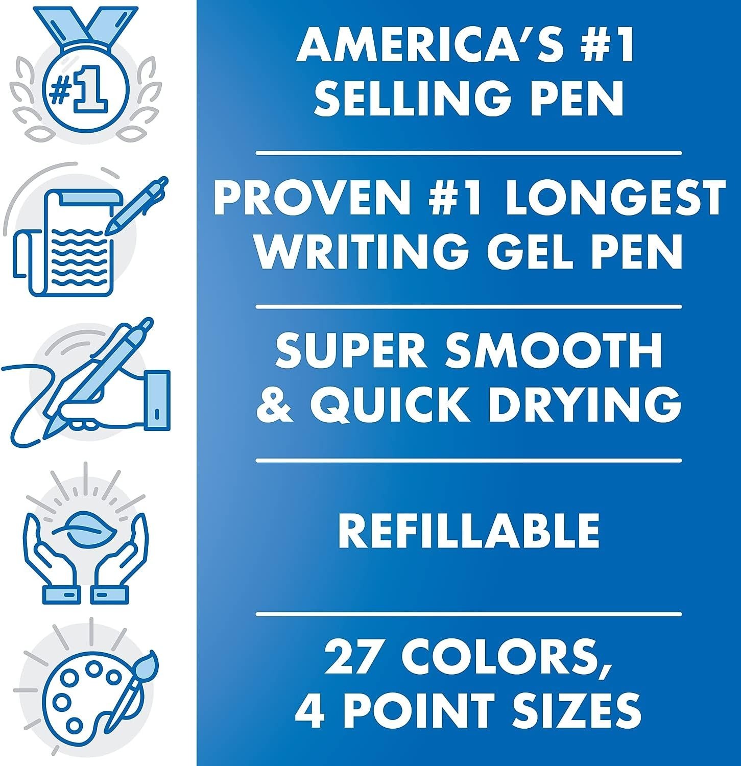 Pilot G2 Premium Gel Roller Pen, Retractable, Bold Point 1 mm, 36 Count