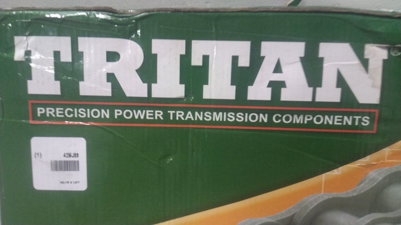 Tritan 160-1R X 10FT 10 Ft Overall L 2 In Pitch 1-1/8 In Roller Dia Roller Chain
