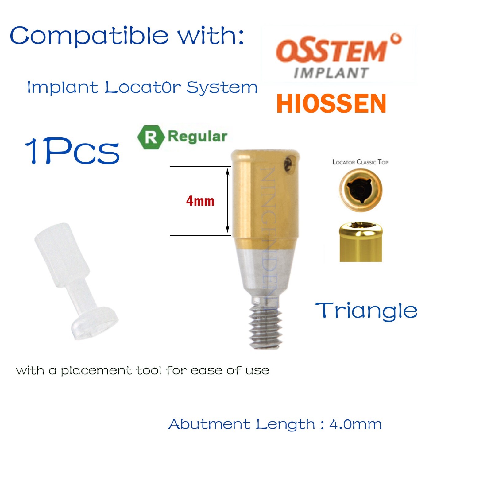 Implant Locat0r System Abutment 1-7.0mm GH For HIOSSEN ET III SA Ø3.7 Standard