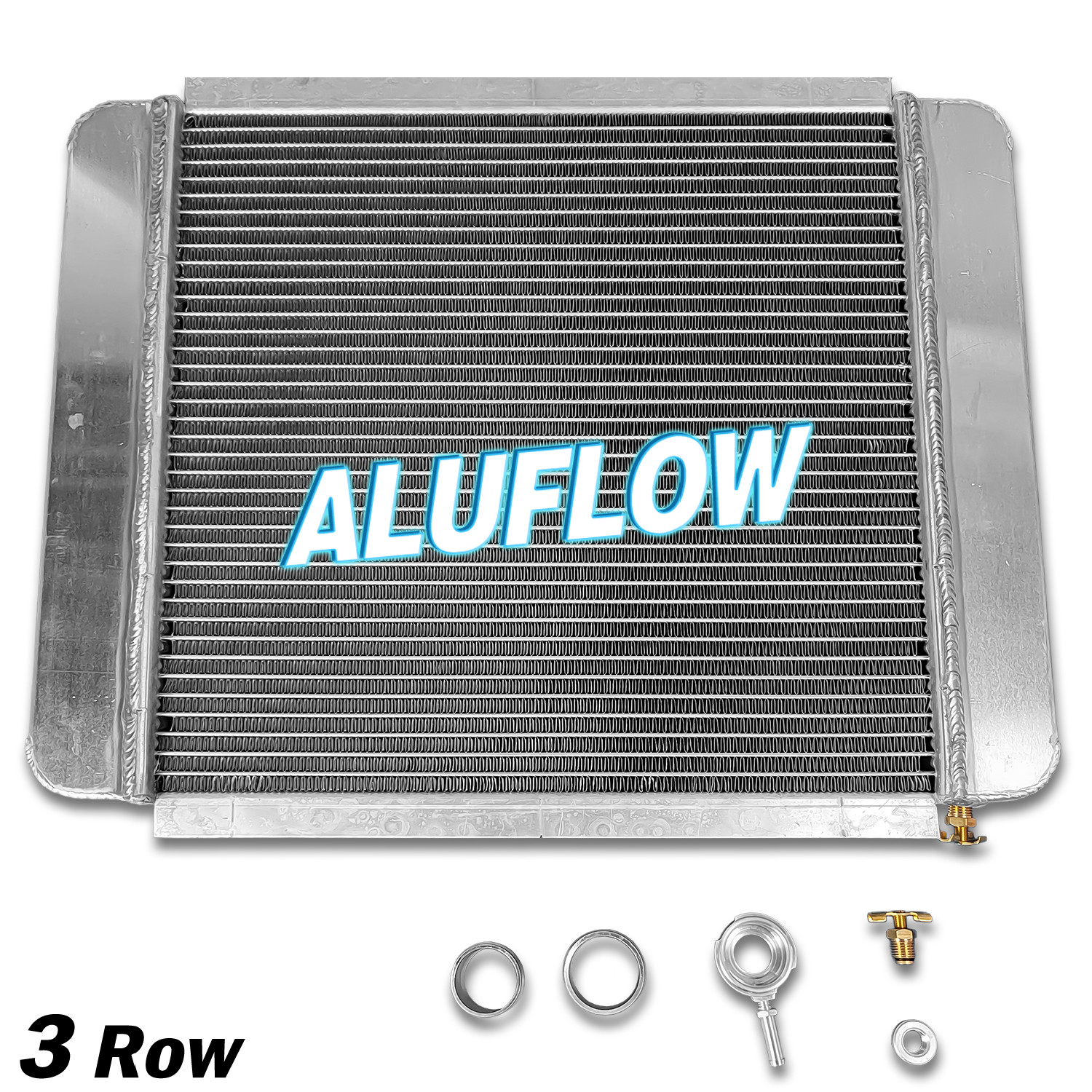209663B 24″ x 16″ Overall Universal Custom Performance Radiator Kit All Aluminum