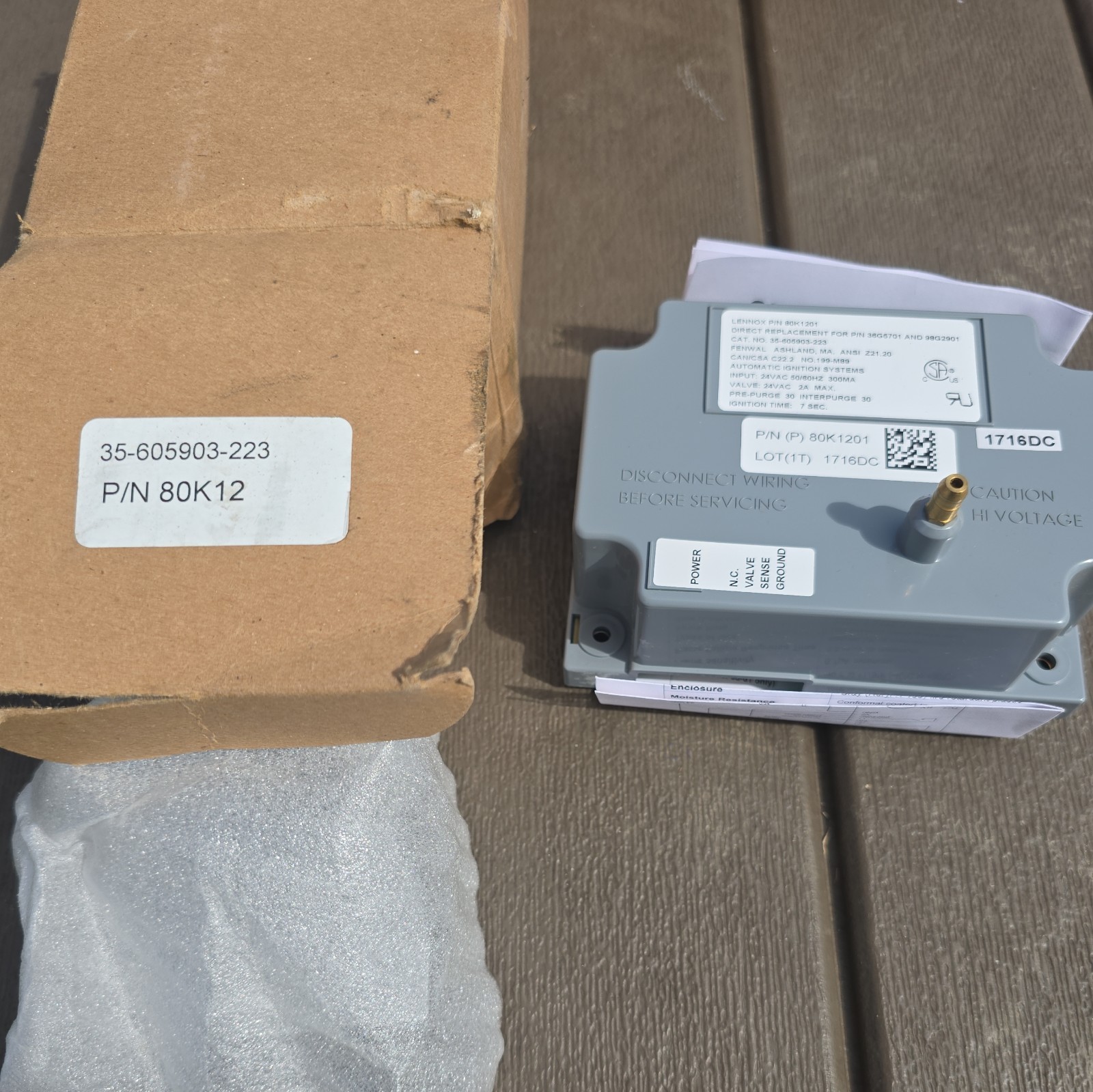 NEW Lennox 80K12 Control Board 35-605903-223 NEW IN BOX