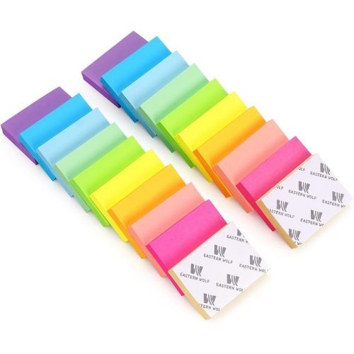 20 Pads Post It Notes 10 Colors 1.5 x 2 Inches Small Post It Notes 100 Sheets