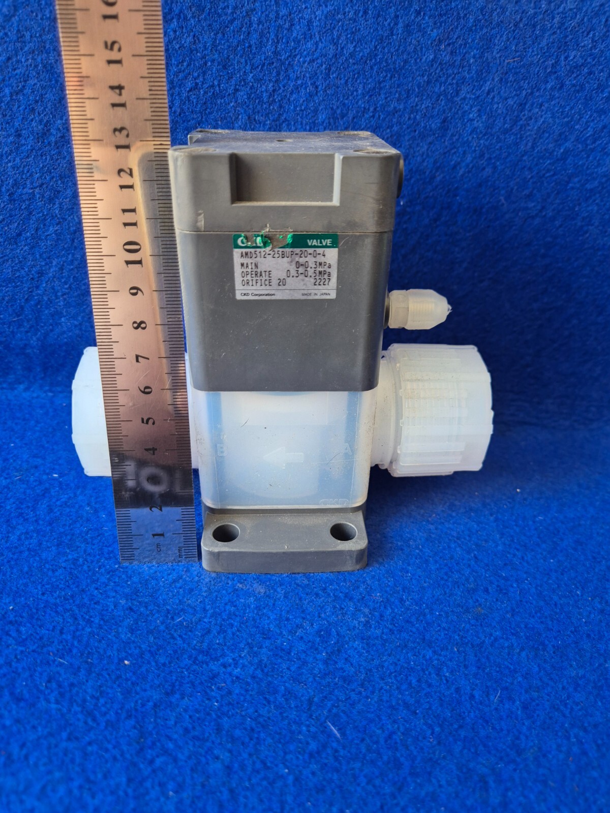 CKD Valve AMD512-25BUP-20-0-4 Air Operated Valve for Chemical Liquids 0-0.3 MPa.