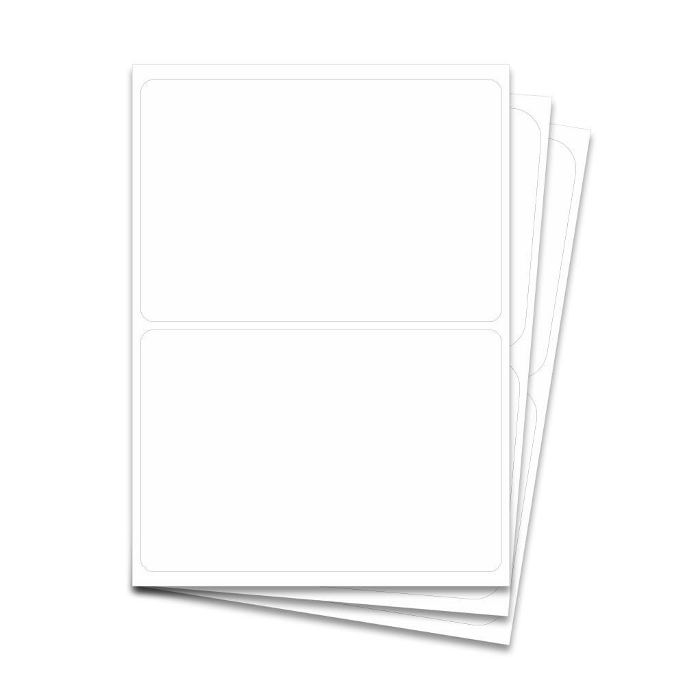 200 Labels 8.5 x11 2 per sheet