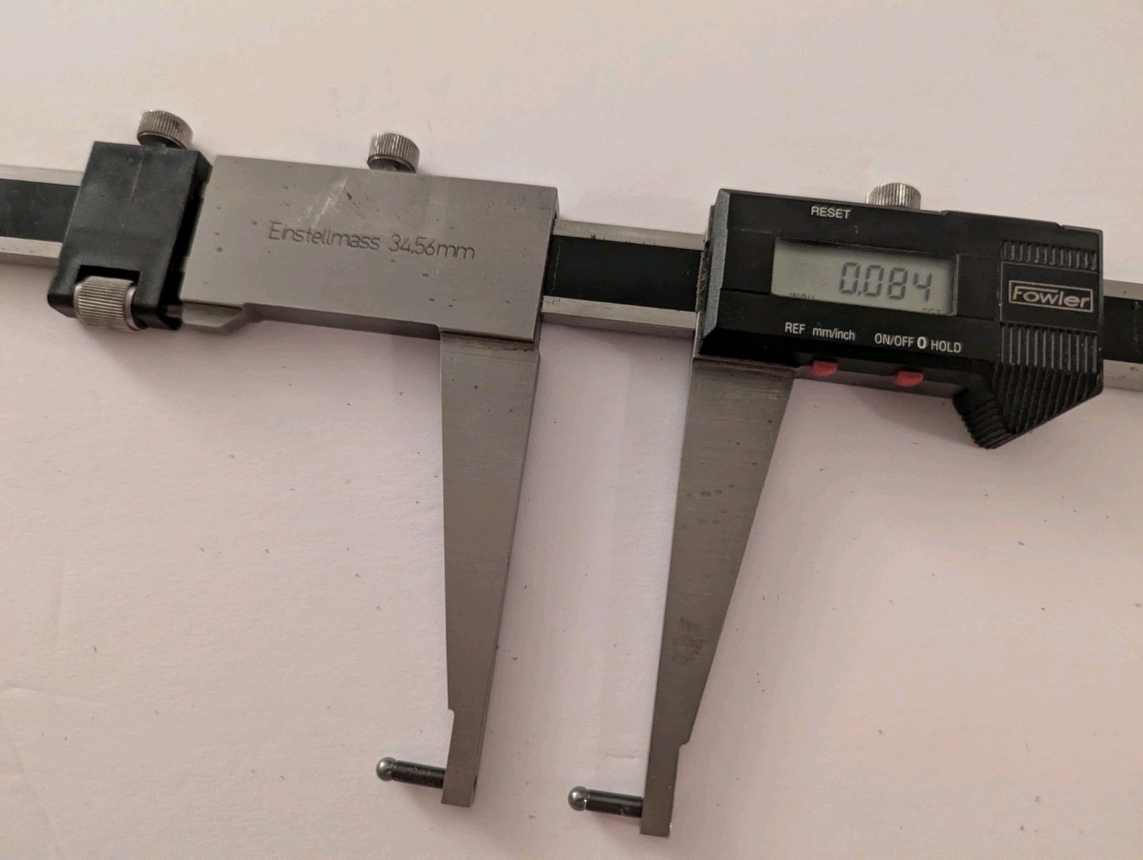 Fowler Digital Caliper 35-200mm 0.01mm Ultra Cal II RS232 SPC Output 2101200106
