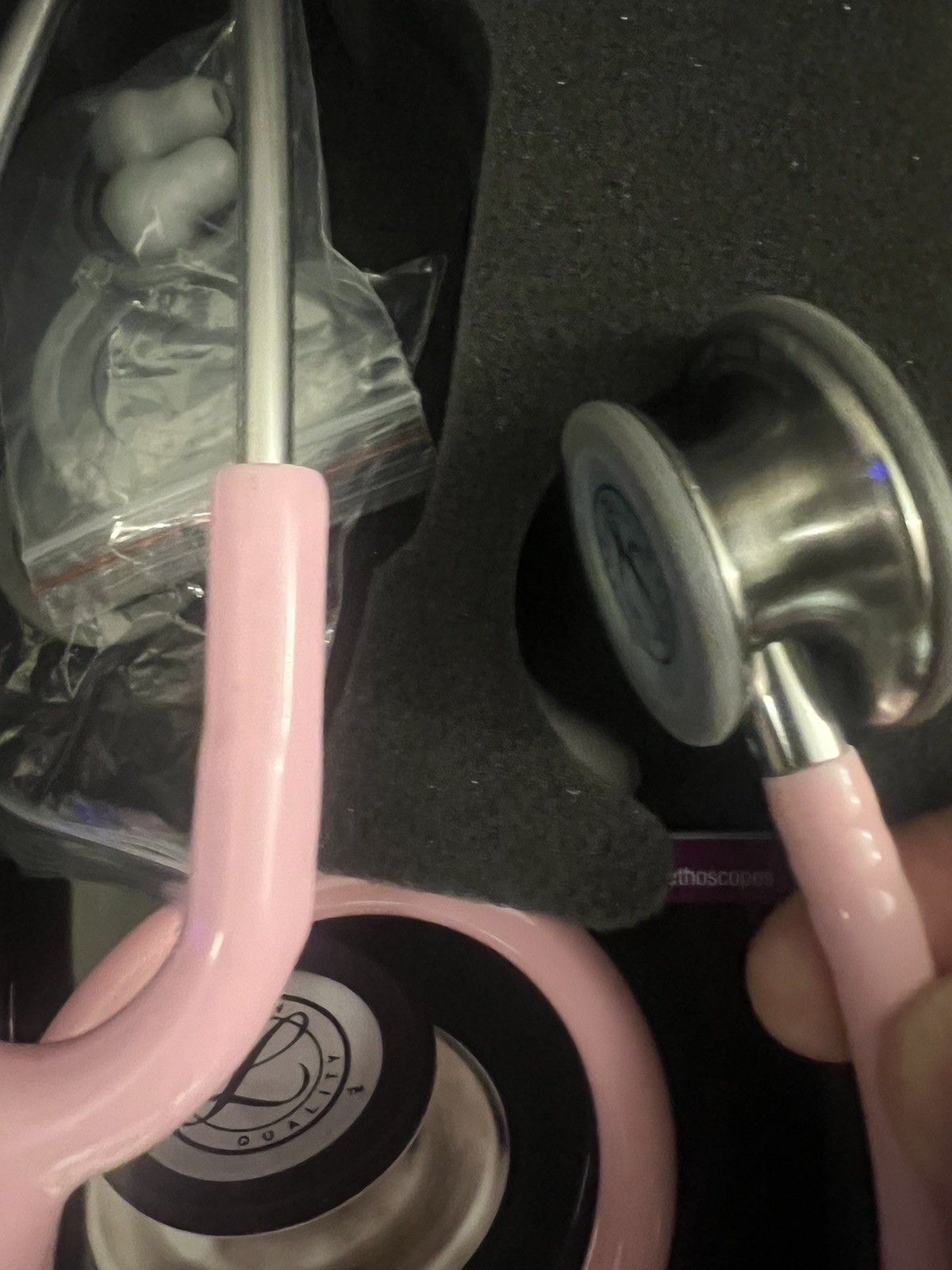 Cardiology Classic III Pink Peal Monitoring Stethoscope Free Shipping OPENBOX