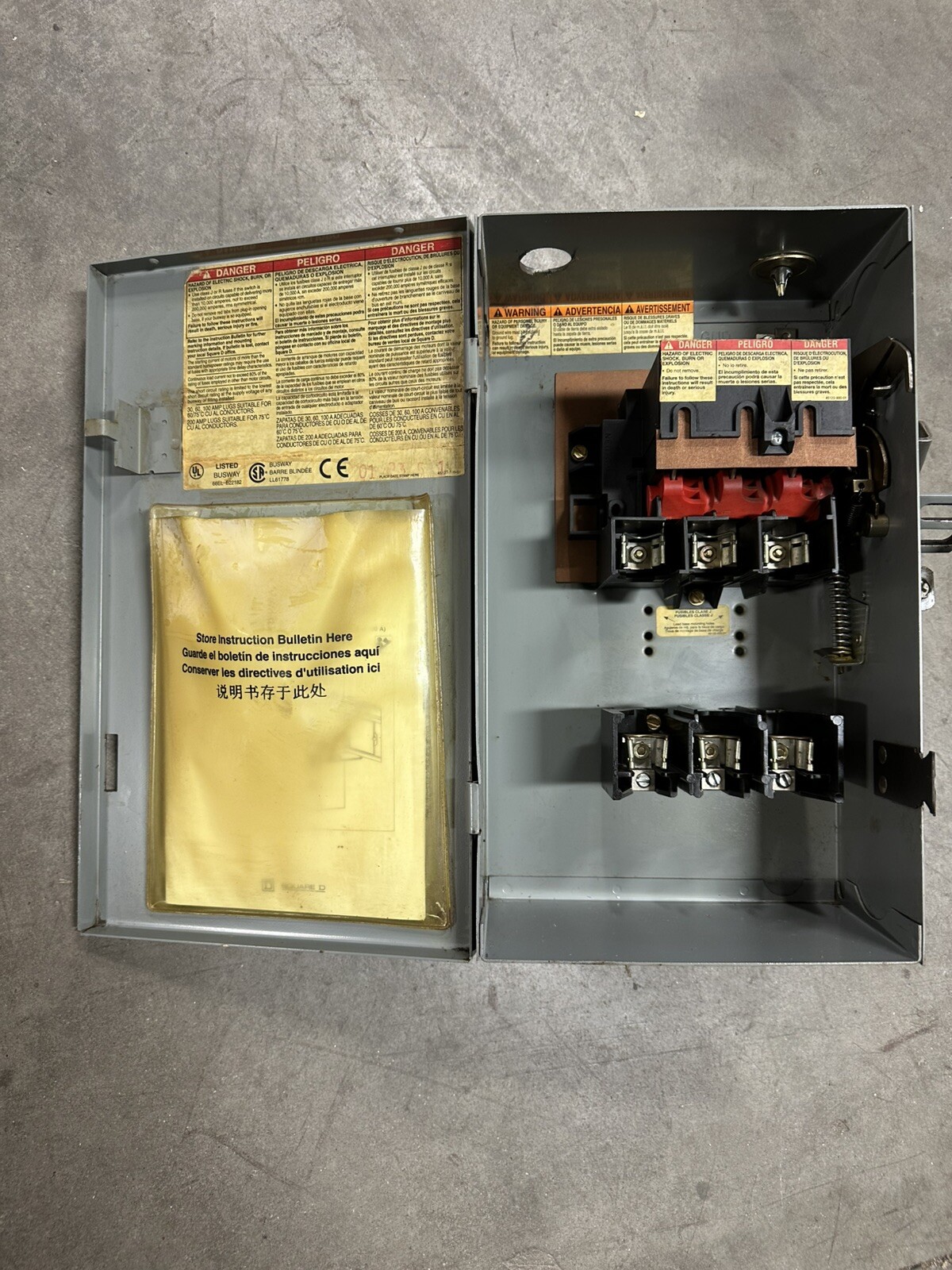 SQUARE D PQ3603G Ser 4 30A 30 Amp 3P 3W 600V I-Line Busway Unit Switch Buss Plug