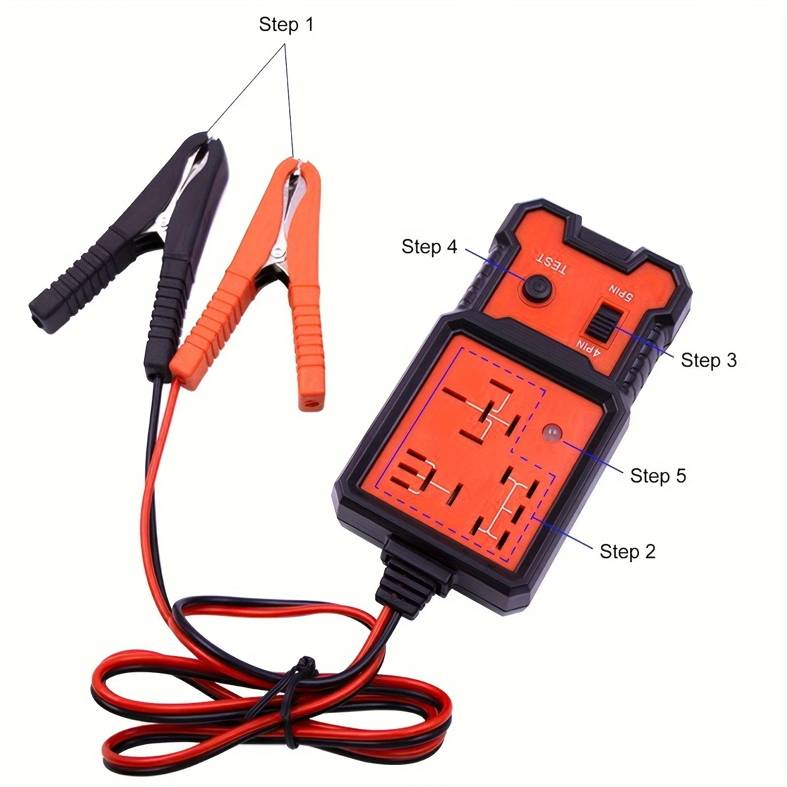 Car Battery Checker Universal 12V LED Indicator Light Automotive Electronic Rela