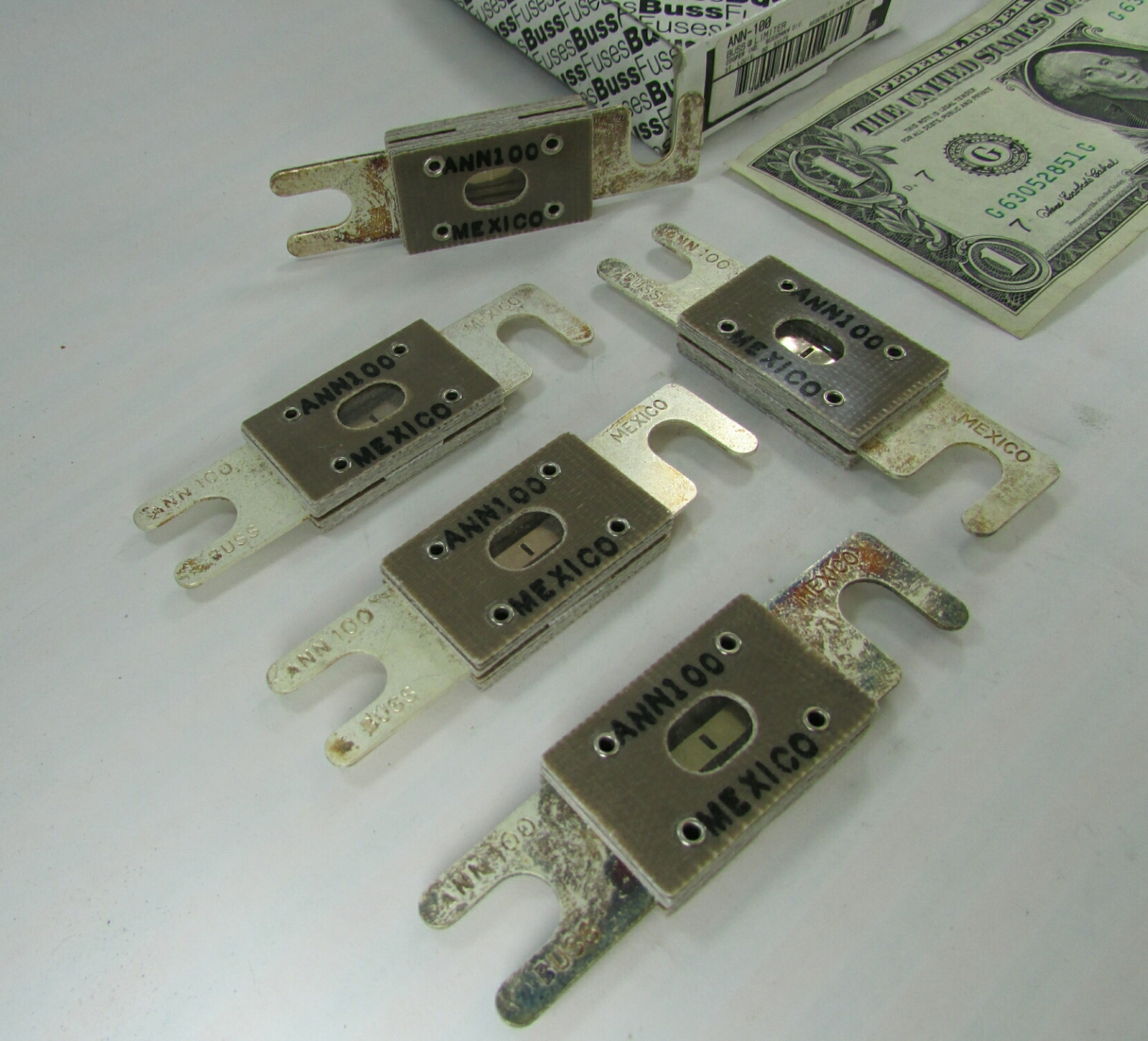 Lot 5 New Buss 100A Forklift Current Limiting FF Fuses ANN-100 Cross Ref CNN-100