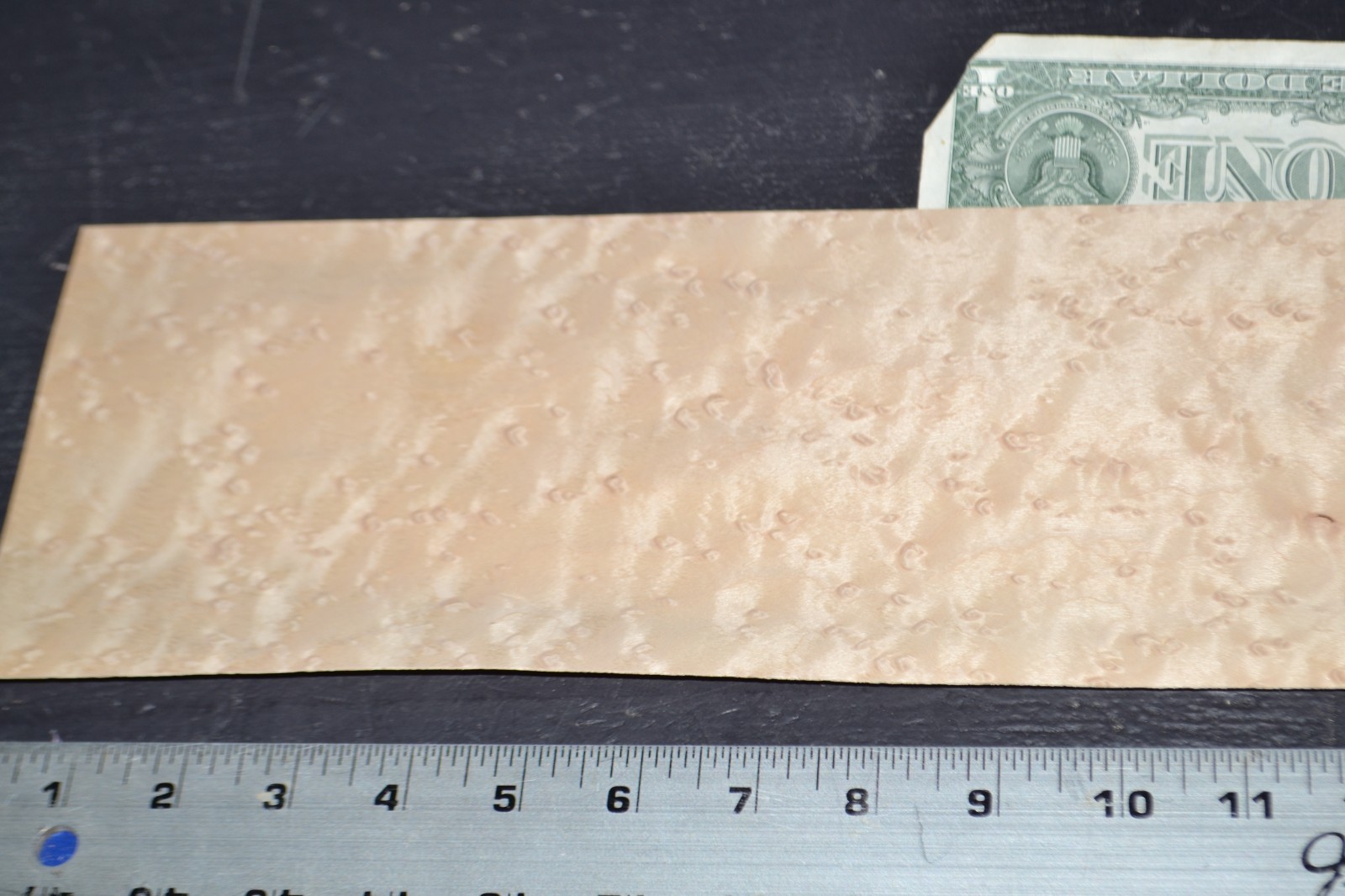 Birdseye Maple Raw Wood Veneer Sheet 5 x 30 inches 1/42nd 35138-68
