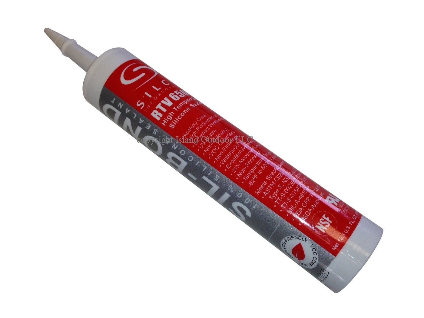 Food Grade NSF FDA RTV Silicone Sealant Adhesive Red High Temp 10.3oz (Standa…