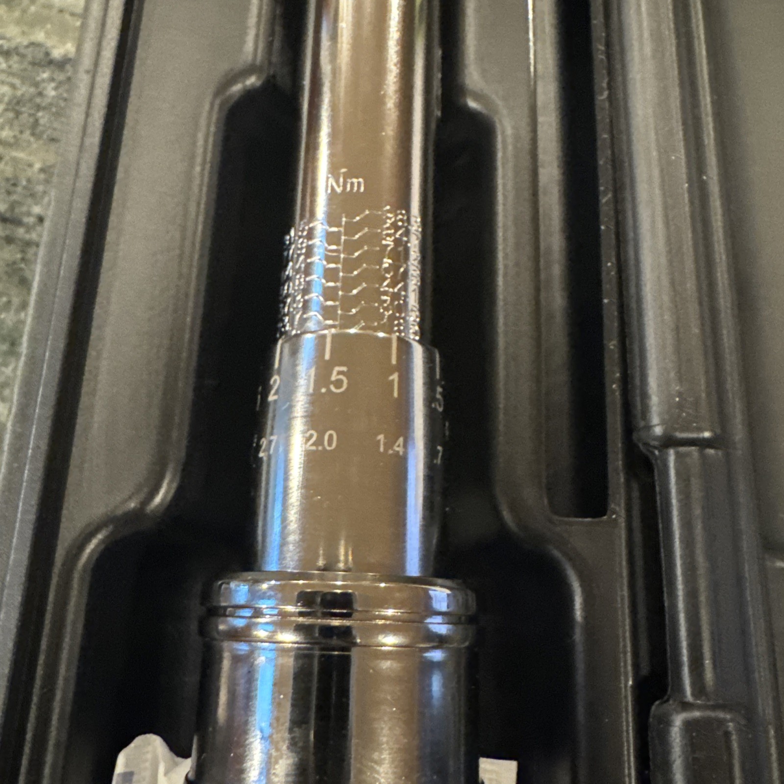 Snap-On qd2fr75b 3/8” drive sae adjustable click type flex head torque wrench