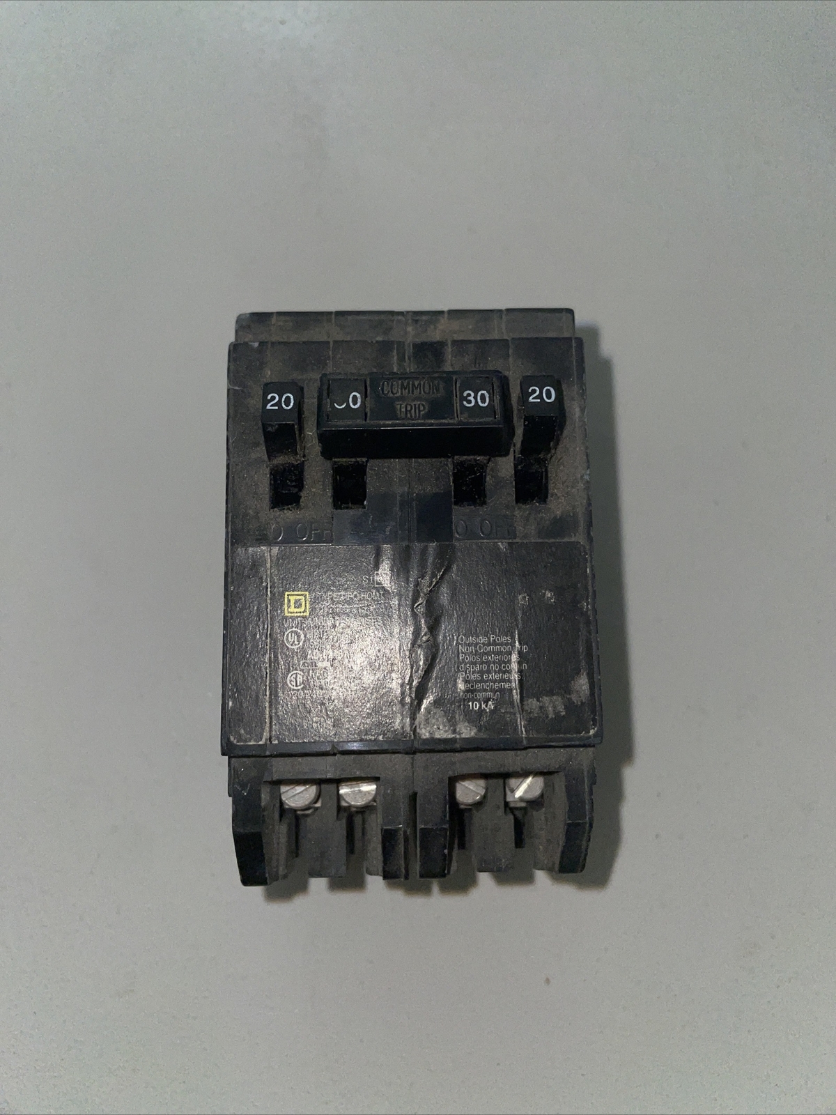 Square D HOMT2020230 20Amp 1 Pole 30Amp 2 Pole Circuit Breaker New Style
