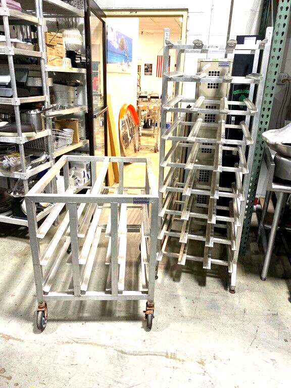 Rack/ # 10 Can WIN-Holt Aluminum Storage Rack on Casters