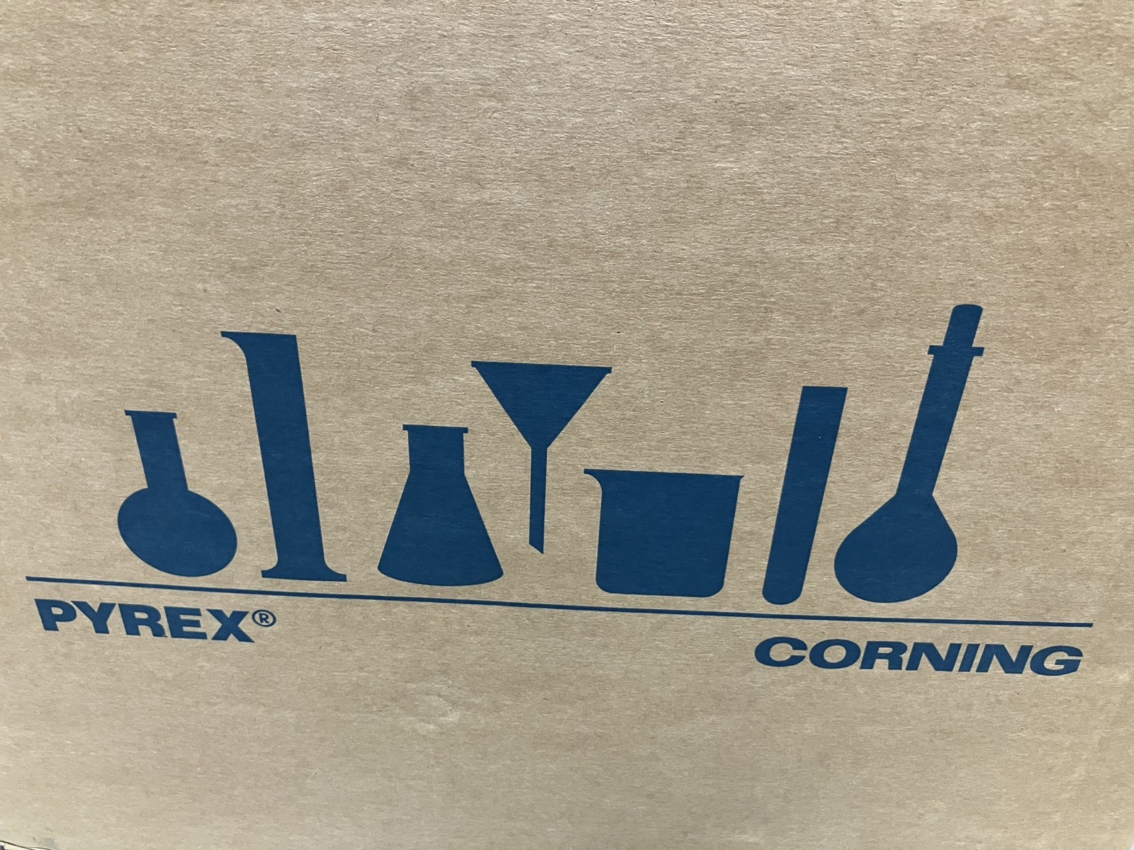 Corning Pyrex 4980-4L 4L Erlenmeyer Flask Narrow Mouth Heavy Rim Graduated