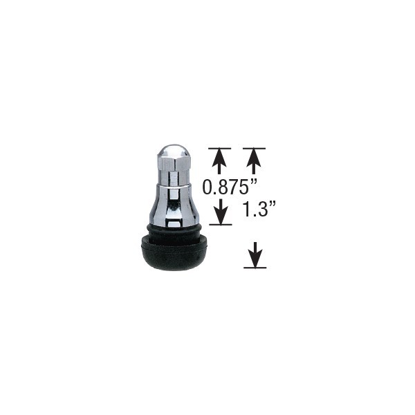 Short TR412 Chrome Sleeve Valve Stem 4pc Fits all ATV UTV Golf Carts Free Ship
