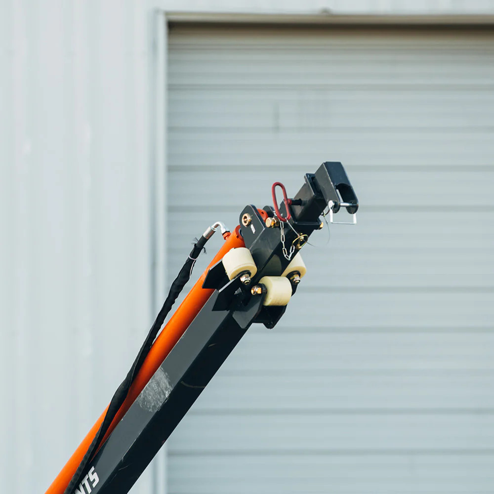 Titan Attachments 26ft Telescoping Hydraulic Truss Boom Jib Crane, Skid Steer