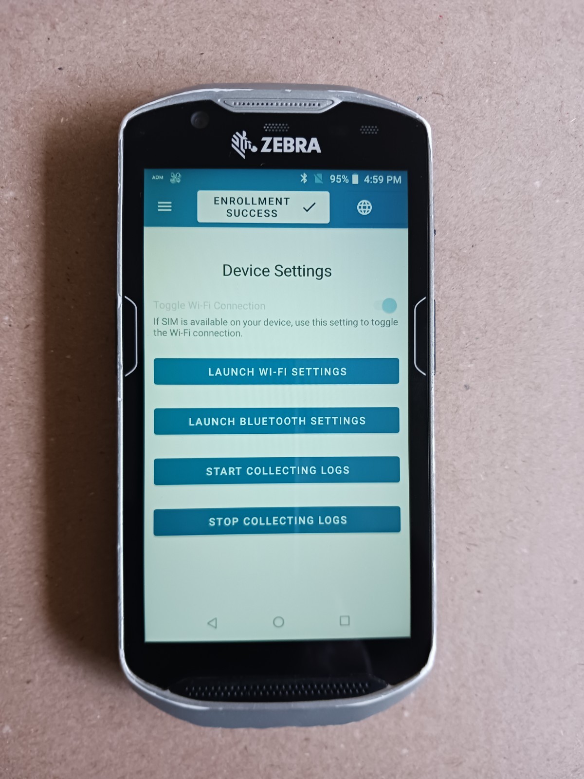 Zebra TC57HO Handheld Mobile Computer Barcode Scanner