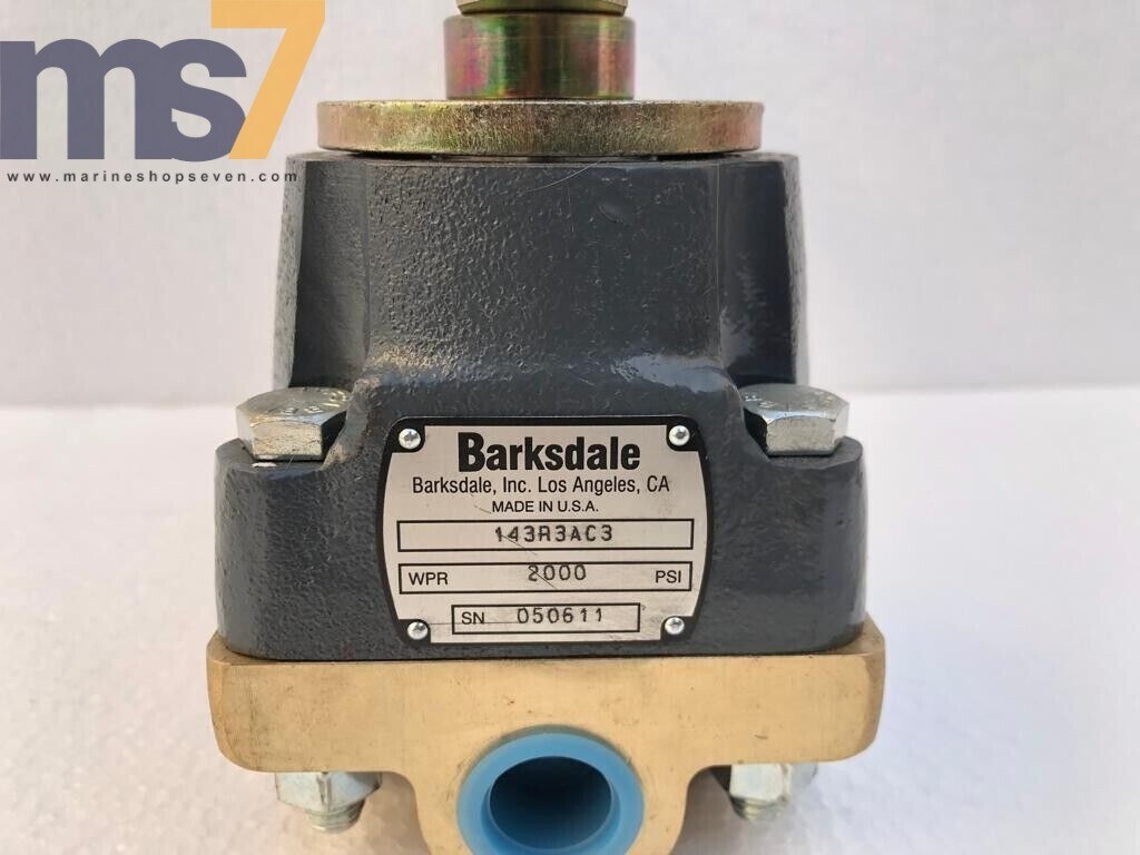 BARKSDALE 143R3AC3 SHEAR SEAL HEAVY DUTY HYDRAULIC VALVE 2000 PSI 4-WAY 3-POS