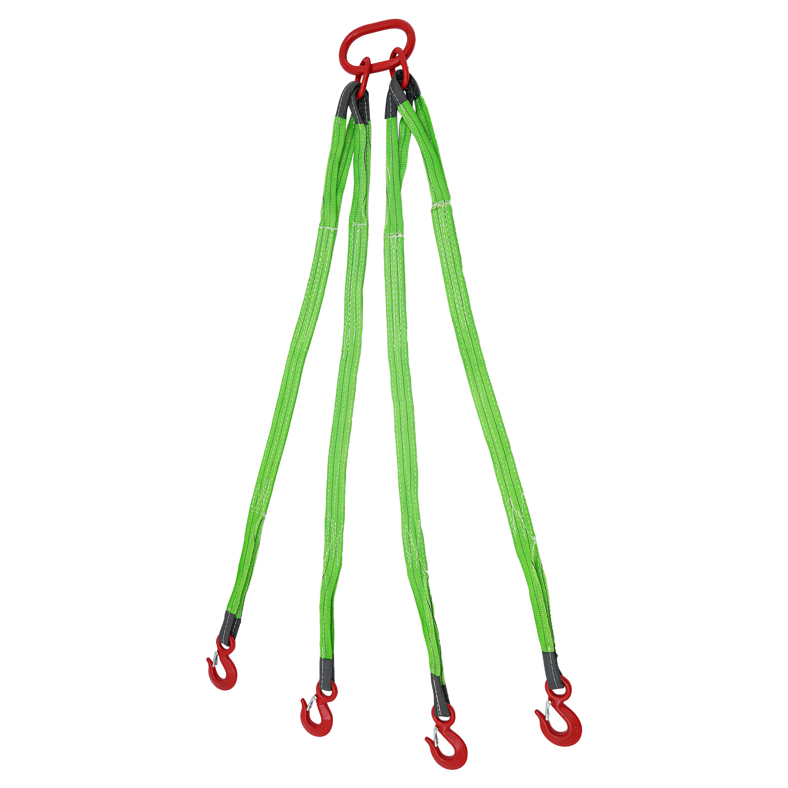6T/13227 lbs 4.9ft 2.17in Chain Sling Polyester Lifting Sling with 4 Hooks NEW