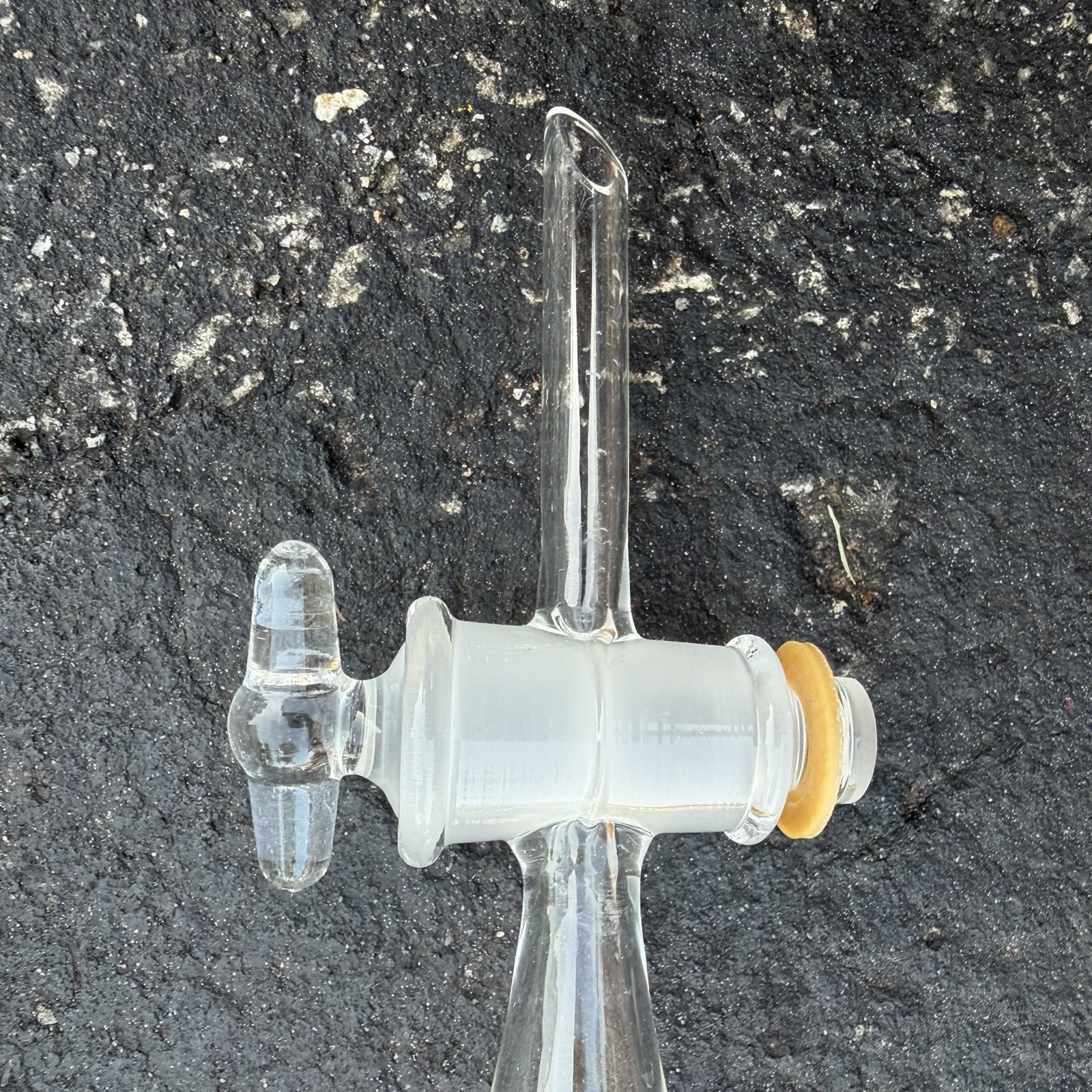 Supelco Analytical 250mL Glass Separatory Funnel w/ Glass Stopcock & #22 Stopper