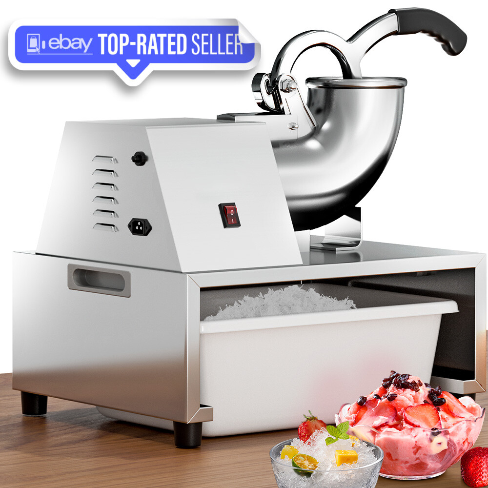 Electric Ice Crusher Machine 500LBS/Hr Snow Cone Maker Shaved Ice for Home Party