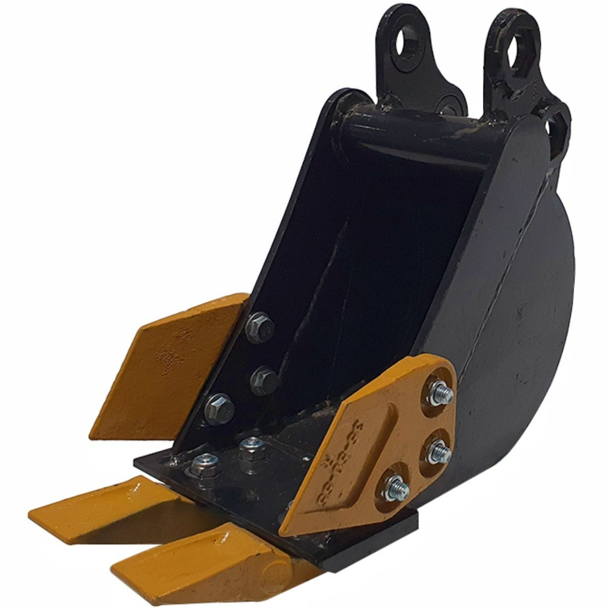 AGT 8in Tooth Bucket Attachment For 1-2 Ton Mini Excavator Digger 25mm Pins Size