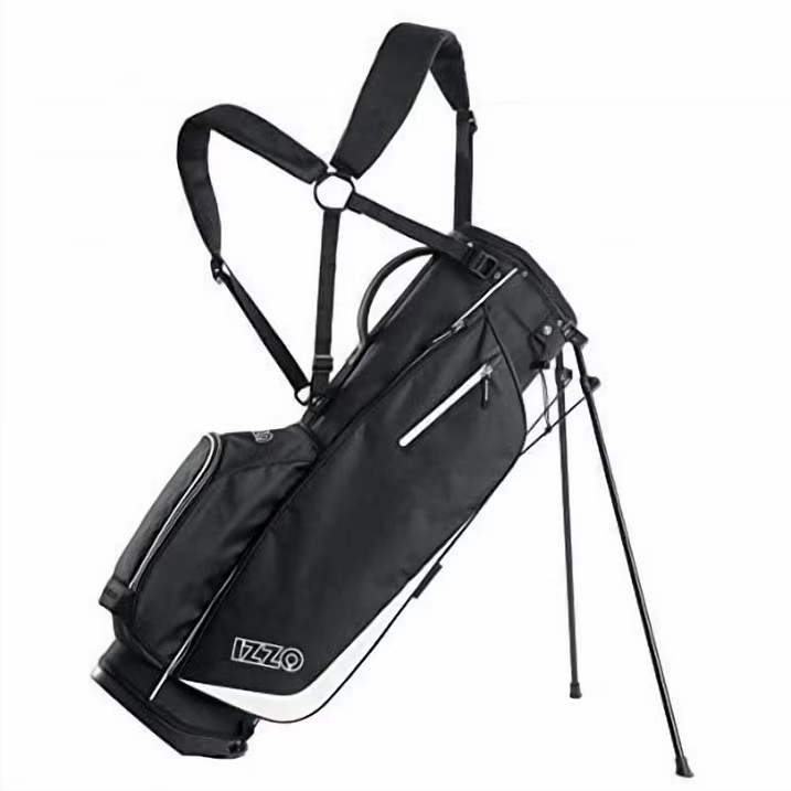 IZZO Golf Ultra-Lite Golf Stand Bag – Black, Only 3.2 lbs