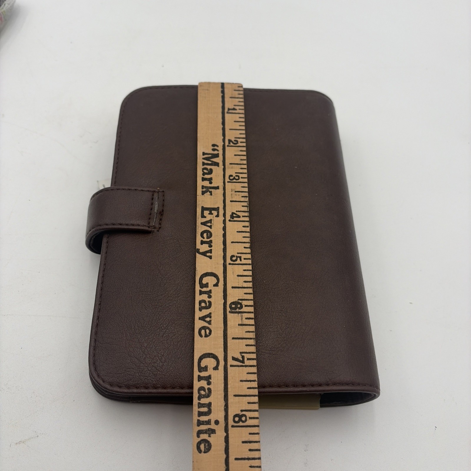 Mundi Mundex Daily Planner Organizer with Card Slots leather like Brown 6 ring