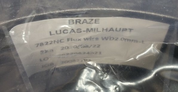 (5 kg) Lucas-Milhaupt Braze 7822NC Flux Wire WD2.0mm-L