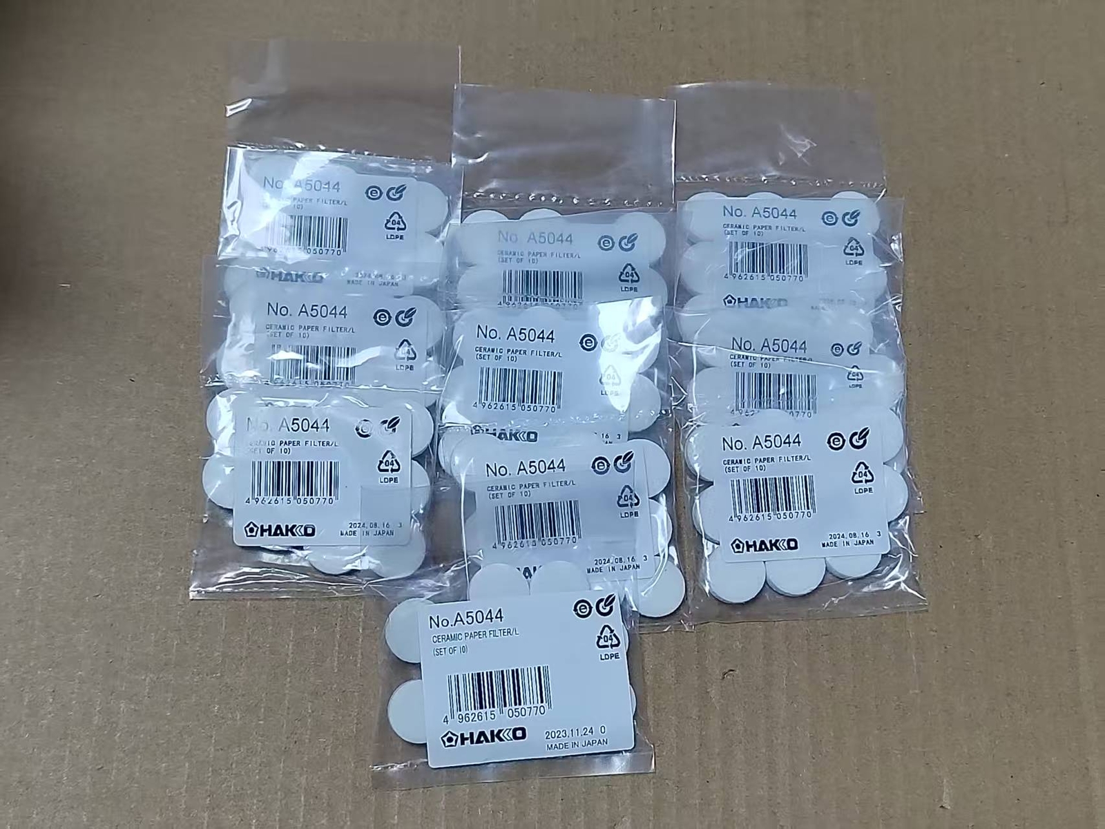 100pcs (10bag) For Hakko A5044 Ceramic Paper Filter instead of A1033