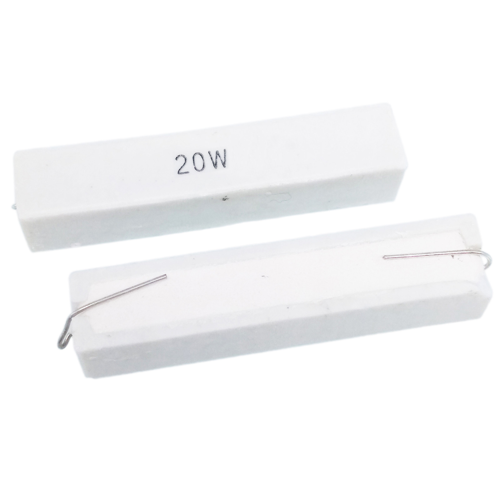 US Stock 2pcs 4 ohm 4RΩJ 20 watt Axial Ceramic Cement Power Resistor 20W