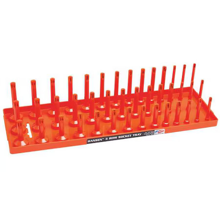 Hansen Global 12053 Sockettray, Orange, Plastic, 311/16In, 1Pk