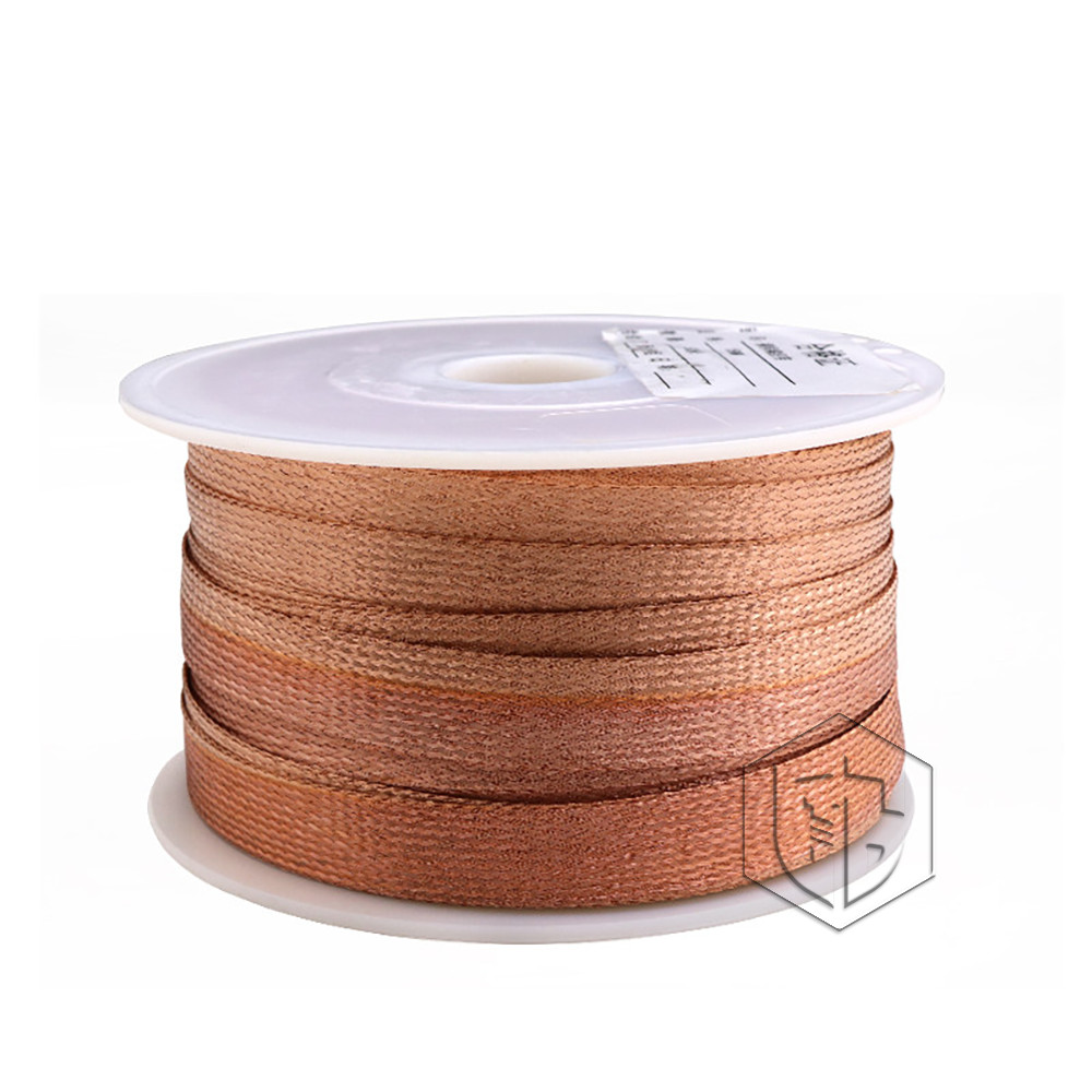 Pure Copper Braid Cable Flat Width 2mm-28mm Bare Copper Braid Wire Ground Lead