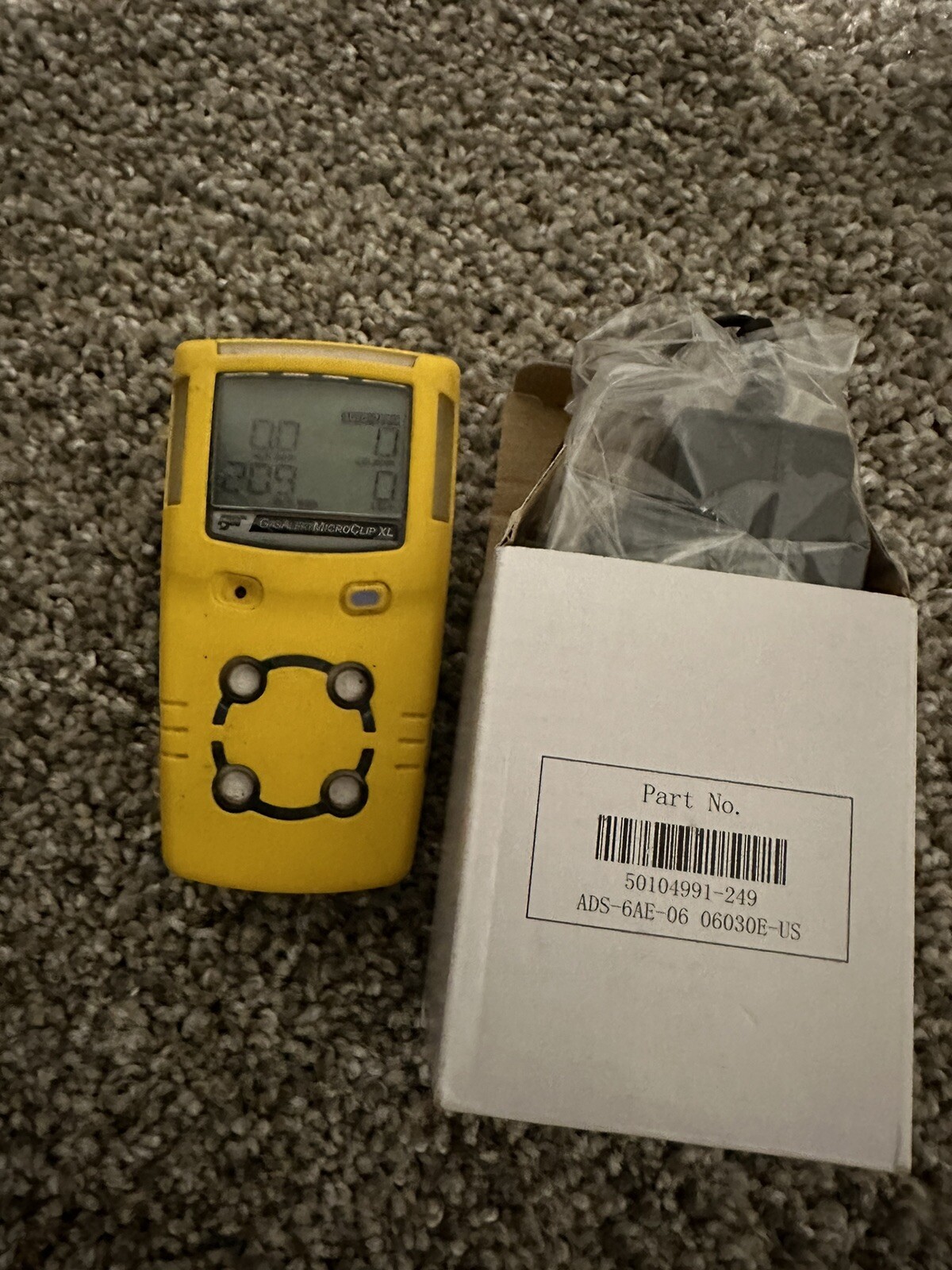 Honeywell BW MicroClip Series Portable Mulit-Gas Detector MCXL-XWHM-Y-NA