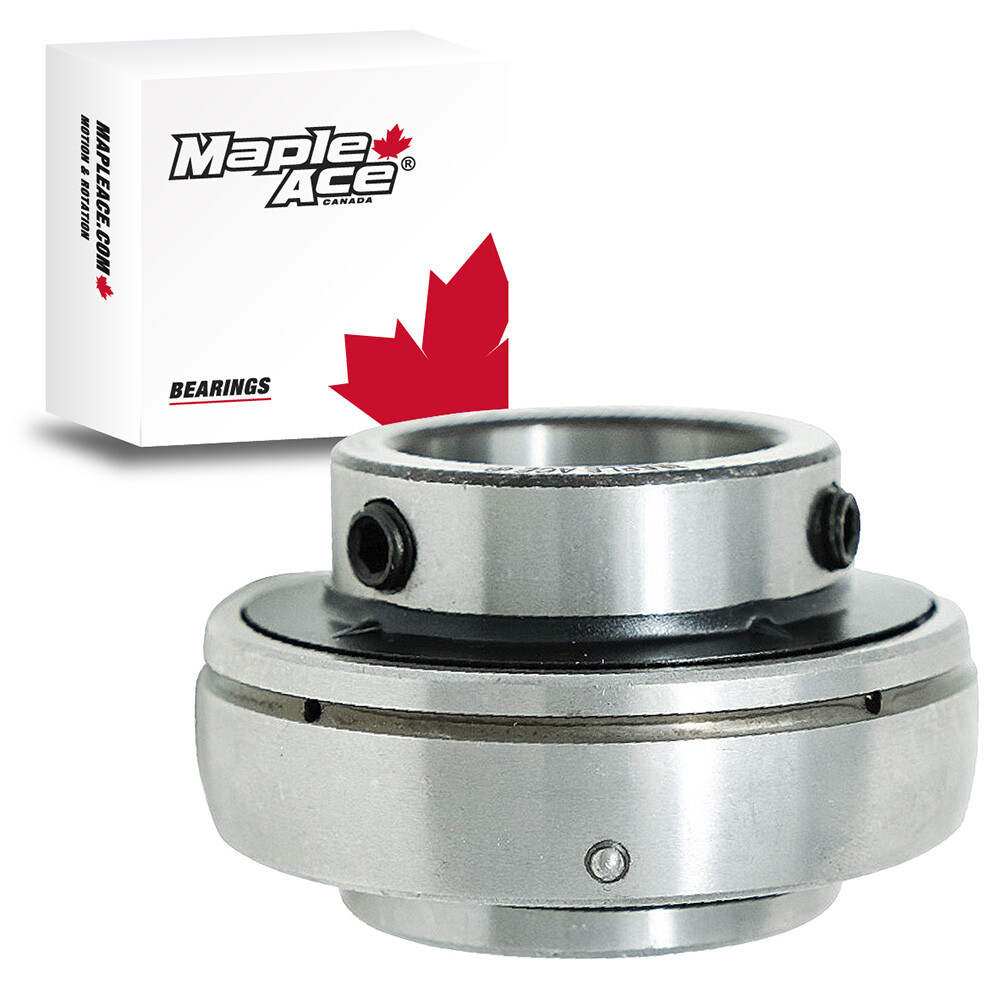 UC205-16 Insert Bearing 1″ Bore, Spherical OD, Set Screws, Lube Hole (Qty 1)