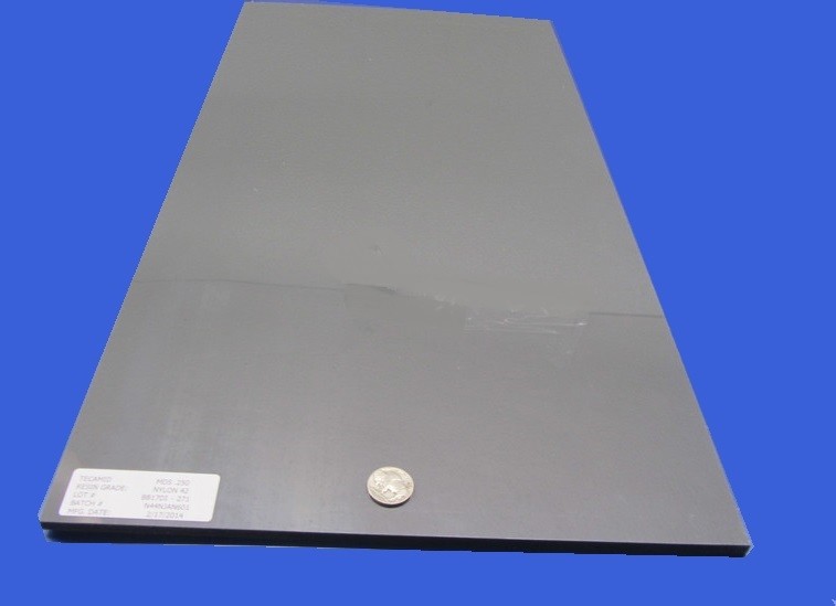 Nylon 6/6 Nylatron Lubricated Sheet (1/4″) – .250″ x 12″ x 24″